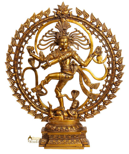 Brass Indian Lord Dancing Shiva Nataraja 2 Feet Large Idol by vendor-unknown - Hindu Gods