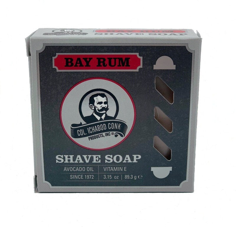 Col. Conk Bay Rum Super Bar - 3.15 oz - 2.8" diameter - Eco-friendly - Sama Homes