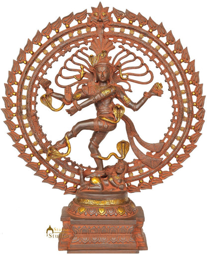 Super Fine Brass Home Office Décor Antique Nataraja large Statue 27" by vendor-unknown - Hindu Gods (View 2)