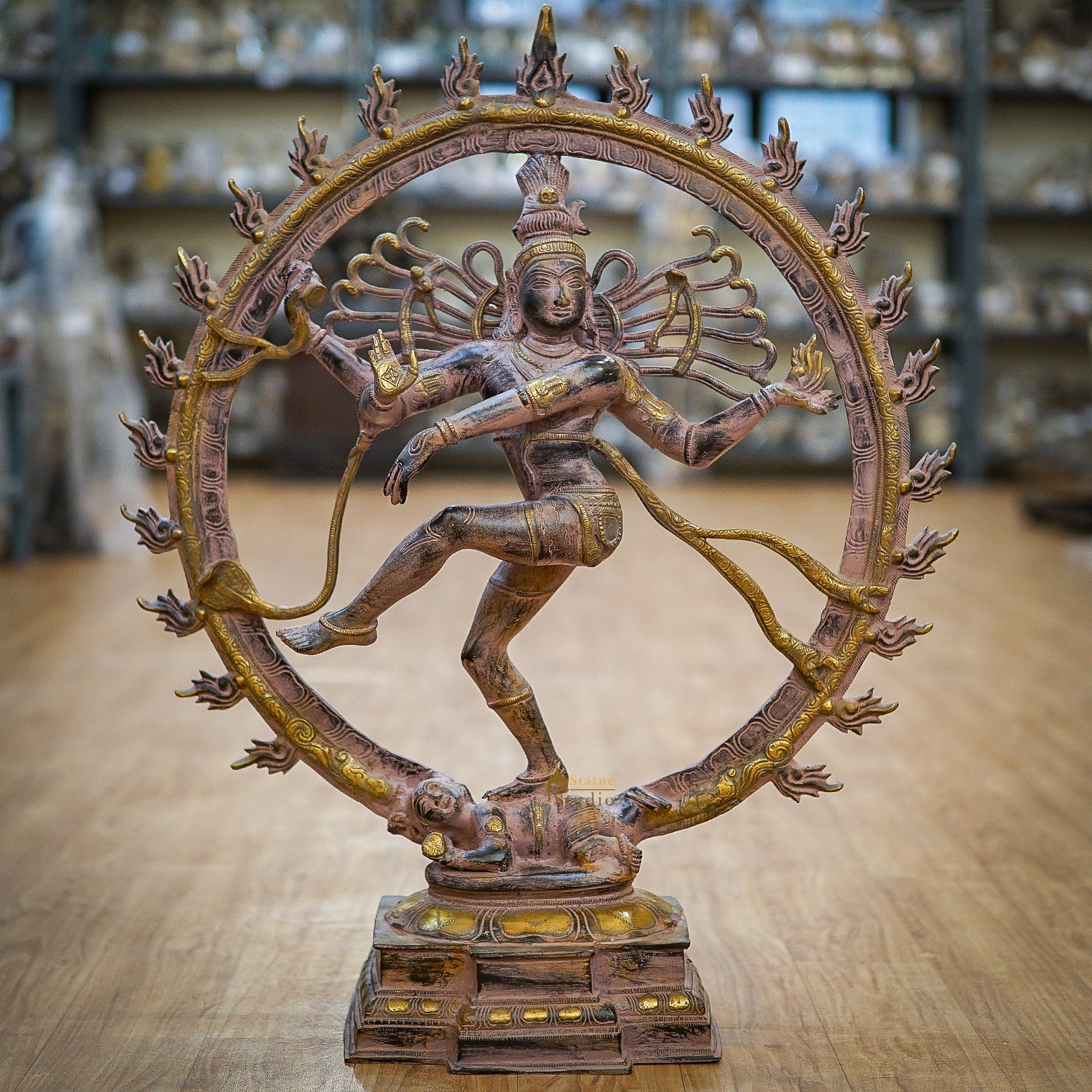 Antique Large Size Finest Indoor Outdoor Décor Nataraja Statue 26" - Eco-friendly - Sama Homes