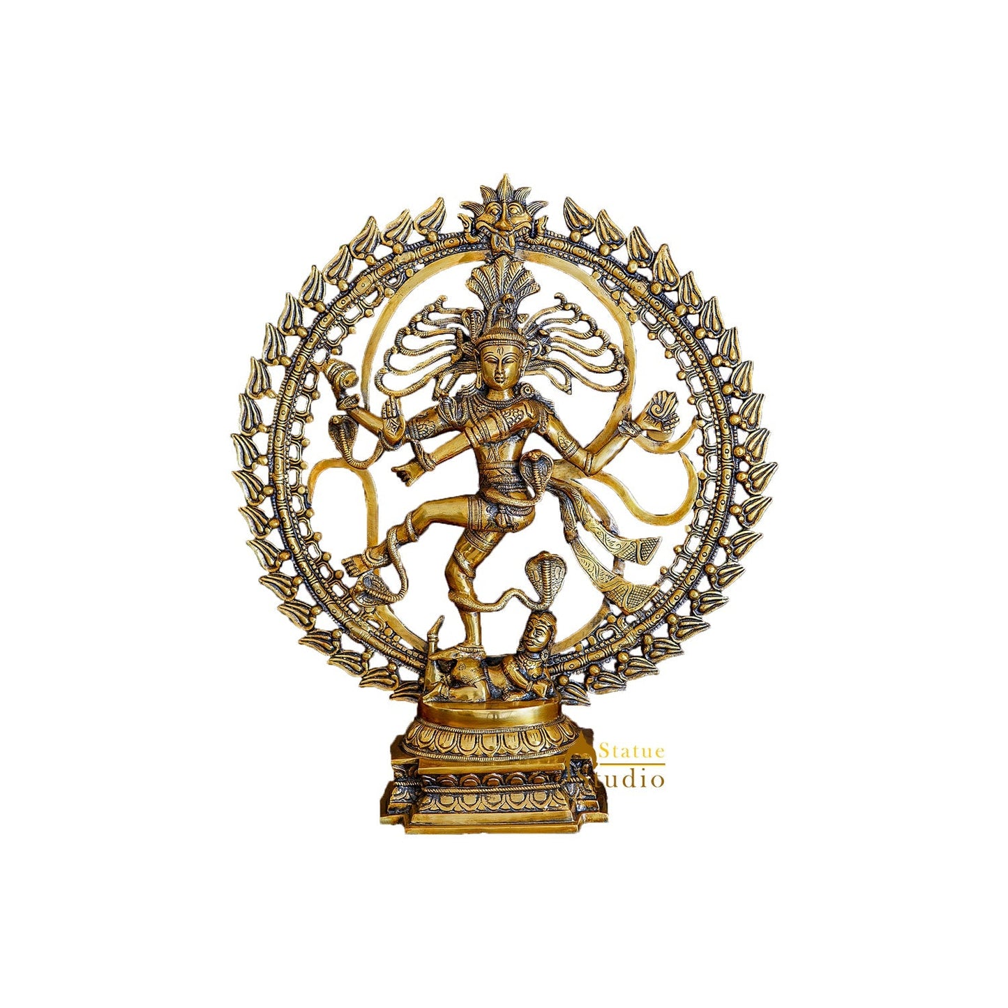 Super Fine Brass Home Office Décor Antique Nataraja large Statue 25"