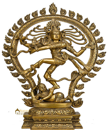 Brass Natraj Home Decorative Idol For Sale 21" by vendor-unknown - Hindu Gods