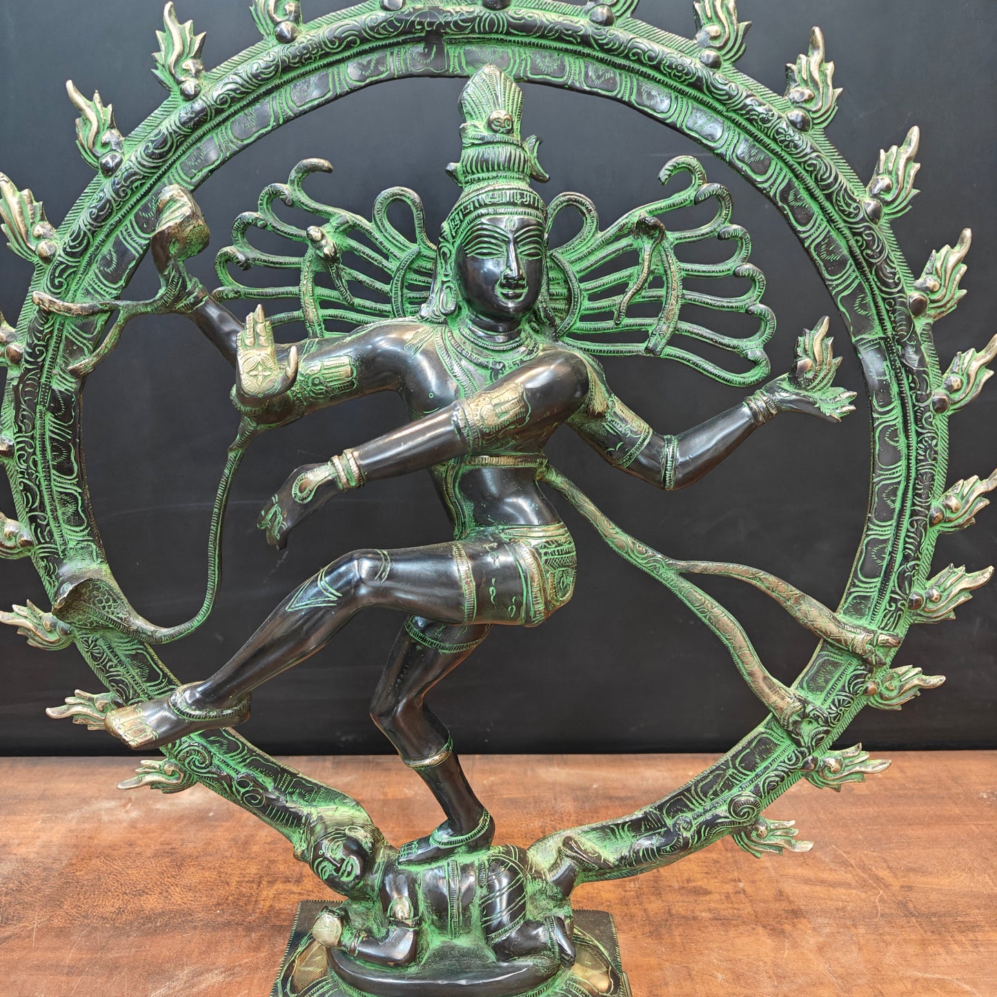 Brass Large Dancing God Lord Nataraja Idol 2 Feet