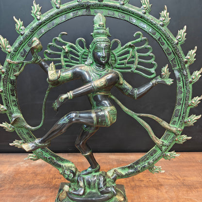 Brass Large Dancing God Lord Nataraja Idol 2 Feet by vendor-unknown - Hindu Gods (View 5)