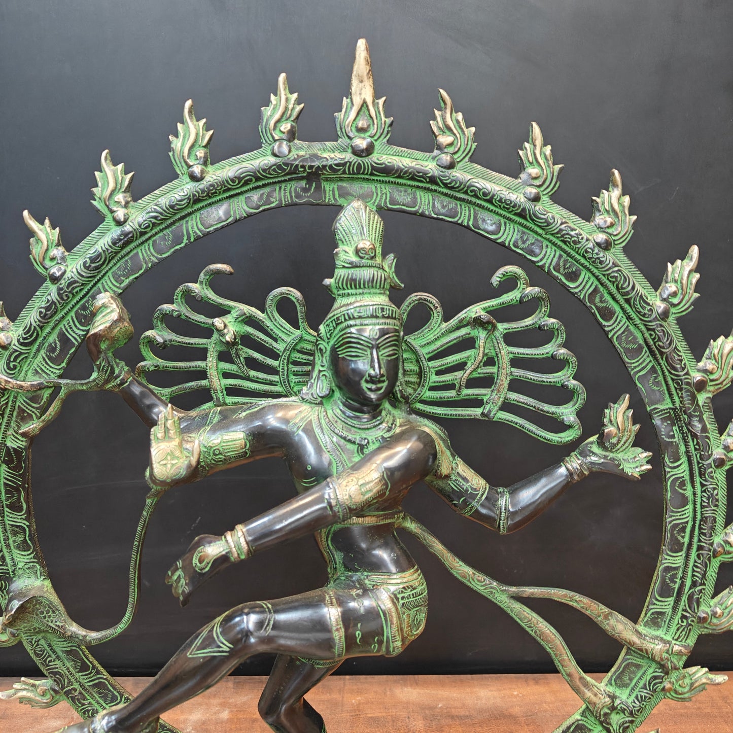 Brass Large Dancing God Lord Nataraja Idol 2 Feet
