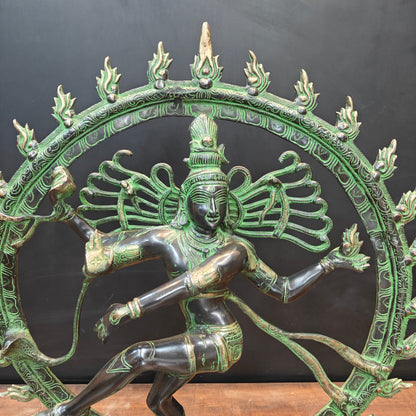 Brass Large Dancing God Lord Nataraja Idol 2 Feet by vendor-unknown - Hindu Gods (View 3)