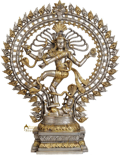 Large Size Dancing Shiva as Nataraja Brass Indian Handicraft Art 28" by vendor-unknown - Hindu Gods (View 2)