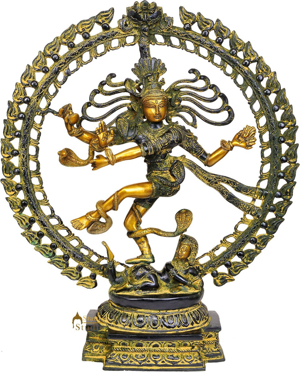 Fengshui Lucky Home Welcome Décor Lord Nataraja Statue 21" - Image 2