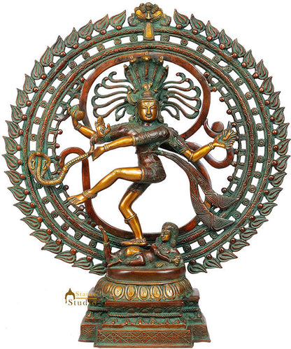 Large Size Dancing Shiva as Nataraja With OM AUM Vastu Décor 28" by vendor-unknown - Hindu Gods