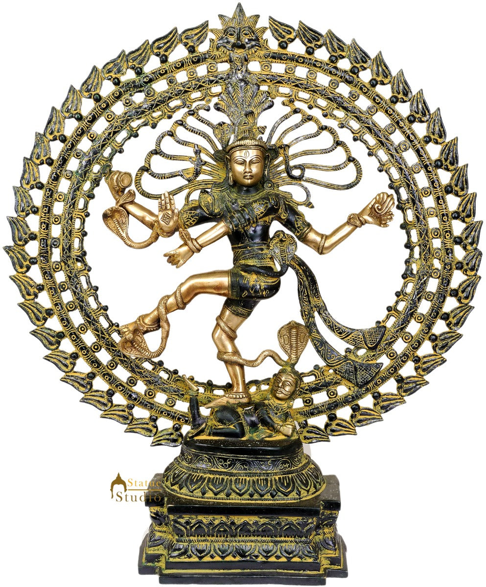 Large Size Dancing Shiva as Nataraja Home Garden Vastu Décor 27" - Image 2