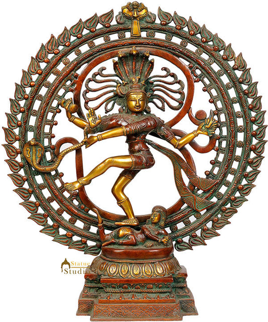Home Welcome Vastu Fengshui Décor Dancing Lord Natraj Statue 23"