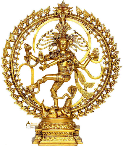 Exclusive Large Size Indian Dancing God Nataraja With OM Symbol 2 Feet Idol by vendor-unknown - Hindu Gods