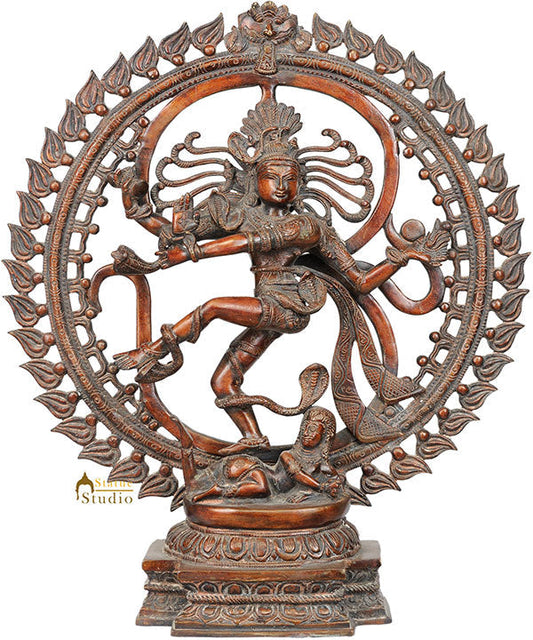 Exclusive Indian Dancing God Nataraja With OM Symbol 21"