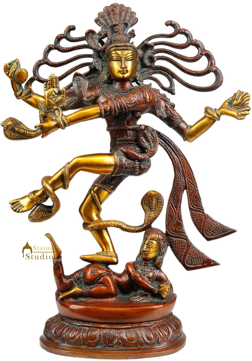 Exclusive Indian Deity Lord Shiva Dancing As Nataraja Statue for Decor 15" - Image 2