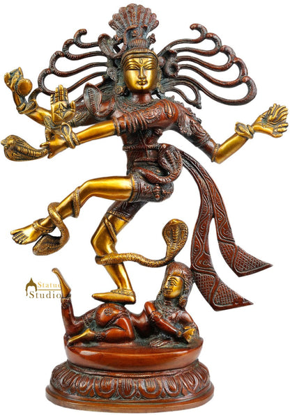 Exclusive Indian Deity Lord Shiva Dancing As Nataraja Statue for Decor 15" by vendor-unknown - Hindu Gods (View 2)