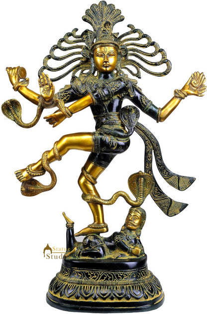 Exclusive Indian Deity Lord Shiva Dancing As Nataraja Statue for Decor 20" by vendor-unknown - Hindu Gods (View 2)