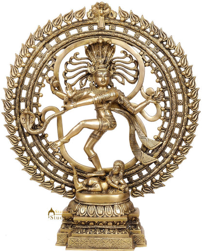Large Size Dancing Shiva as Nataraja With OM AUM Home Décor 23" by vendor-unknown - Hindu Gods (View 2)