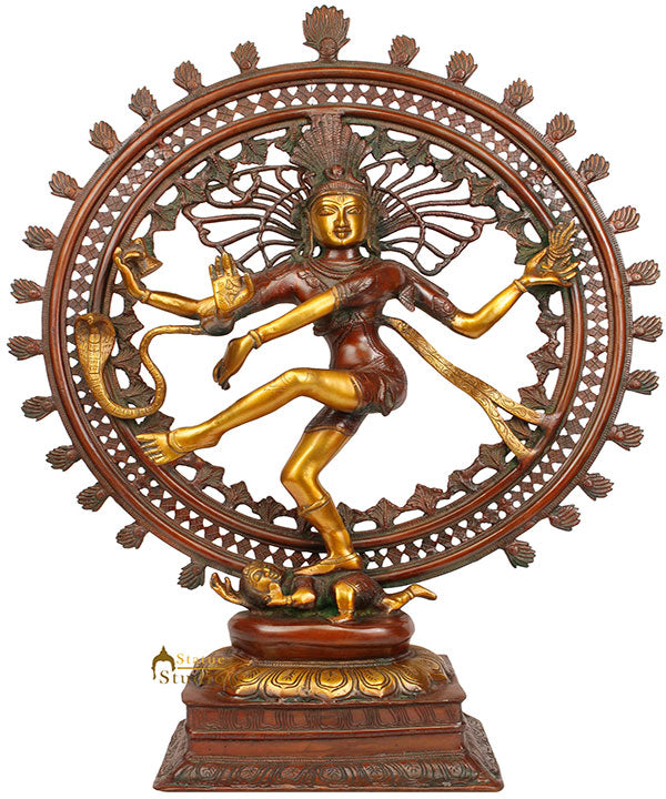 Large Size Home Garden Office Décor Lord Shiva Dancing Natraja Statue 28" - Eco-friendly - Sama Homes