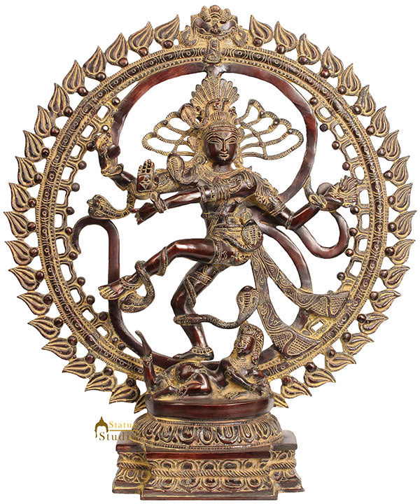 Home Garden Office Décor Lord Shiva Dancing Natraja Statue 20" - Eco-friendly - Sama Homes