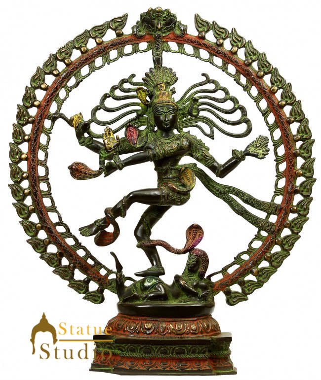 Home Garden Office Vastu Décor Lord Shiva Dancing Natraja Statue 20" - Eco-friendly - Sama Homes