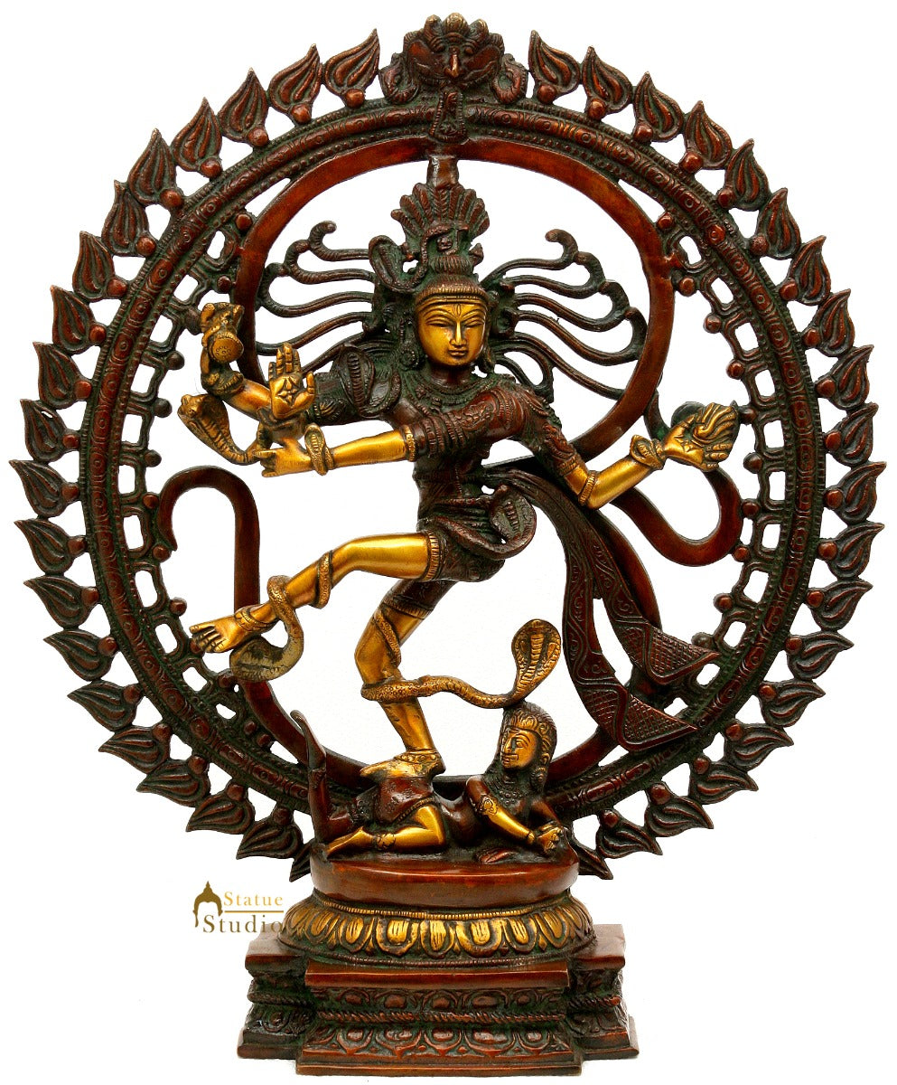 Indian God Dancing Shiva as Lord Nataraja Home Vastu Décor Statue 20" - Image 2