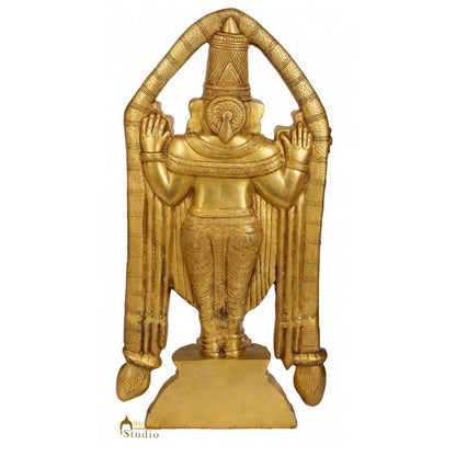 Brass South Indian God Tirupati Balaji Statue Religious For Home Decor 2 Feet by vendor-unknown - Hindu Gods (View 5)