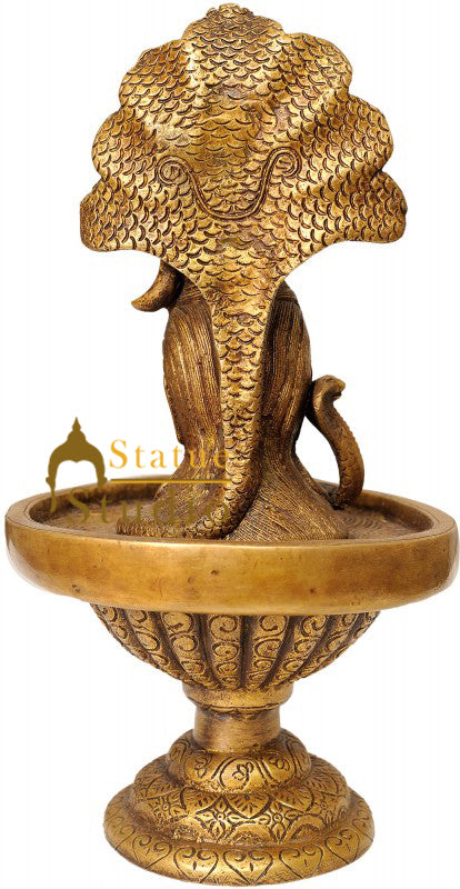 Brass Shiva Lingam Lord Shiva Enshrined as Lingam 10" - Image 4