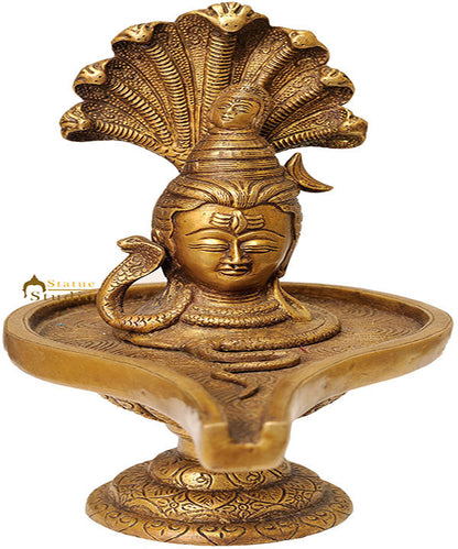 Brass Shiva Lingam Lord Shiva Enshrined as Lingam 10" by vendor-unknown - Hindu Gods (View 3)