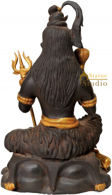 Brass Antique Imitation Shankar Bhagwan Shiv Murti 1.5 Feet by vendor-unknown - Hindu Gods (View 4)