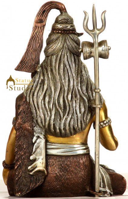 Brass Blessing Shiva Statue Shankar Bhagwan 1 Feet - Image 4