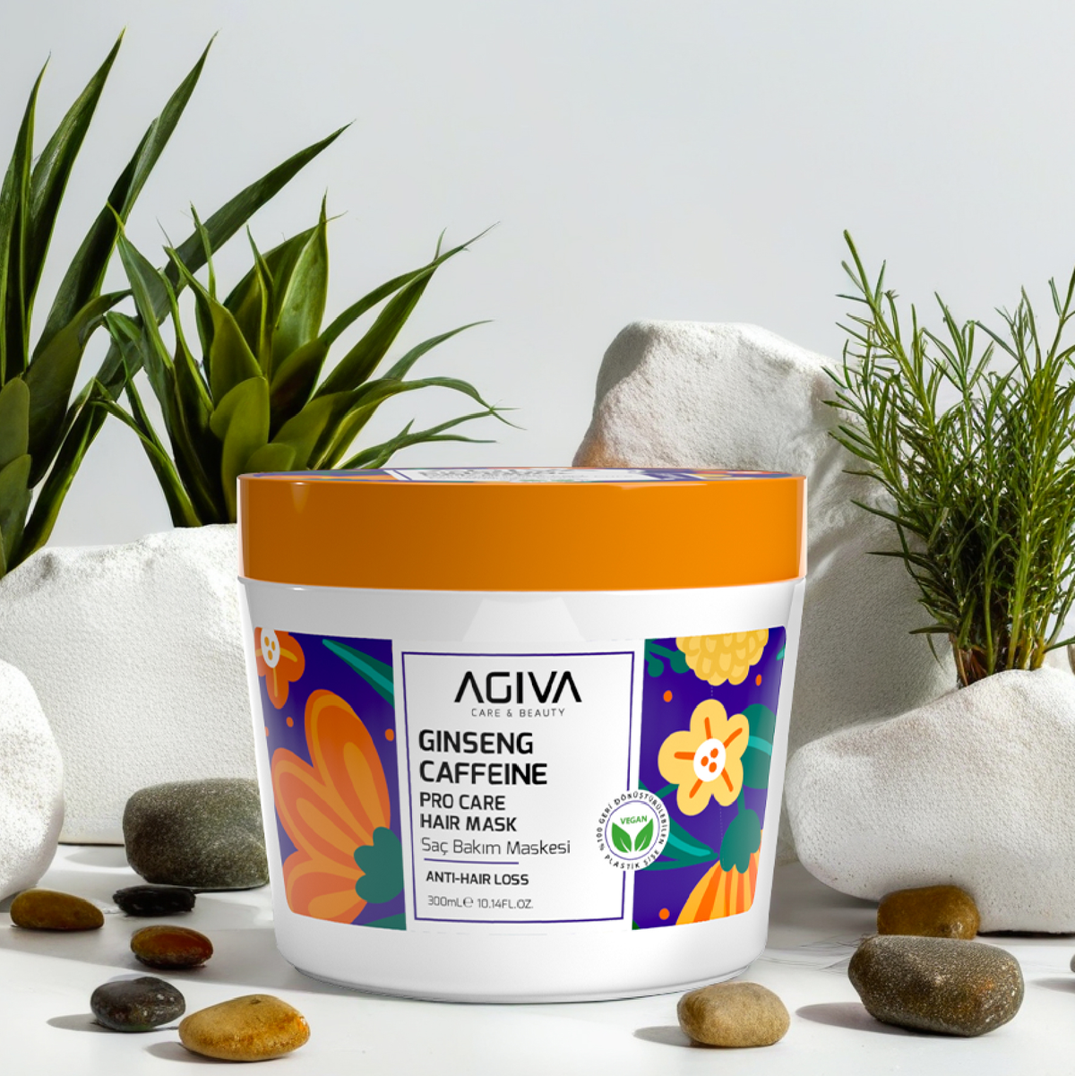 Agiva Caffeine Ginseng Pro Care Hair Mask 300ML by Agiva - Sustainable Living (View 3)