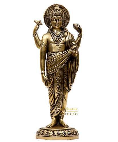 Dhanvantari - The Physician of Gods (Holding the Vase of Immortality) by vendor-unknown - Hindu Gods