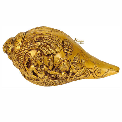 Sheshshayi Vishnu Bahwan Conch Shankh by vendor-unknown - Hindu Gods (View 2)