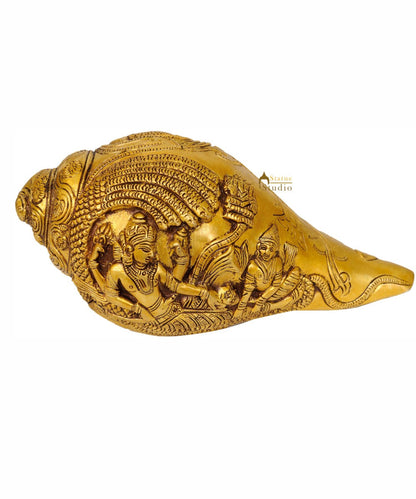 Sheshshayi Vishnu Bahwan Conch Shankh by vendor-unknown - Hindu Gods