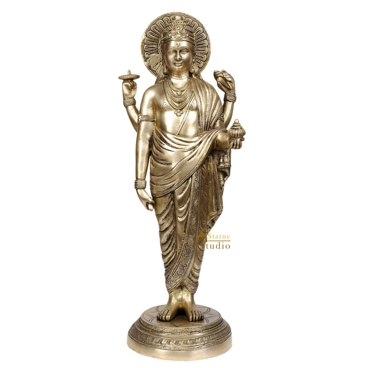 Dhanvantari - The Physician of Gods (Holding the Vase of Immortality)