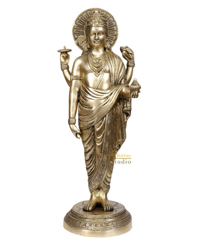 Dhanvantari - The Physician of Gods (Holding the Vase of Immortality) by vendor-unknown - Hindu Gods