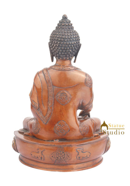 Tibetan Buddhist Deity Bhumisparsha Gautam Buddha Statue For Home 18" by vendor-unknown - Buddha (View 4)