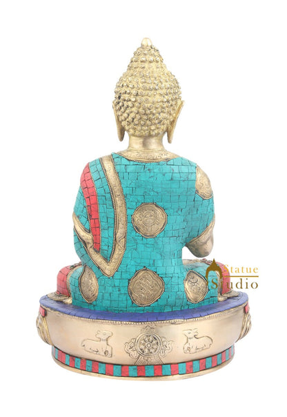 Indian Handmade ThanksGiving Gifting Lord Buddha Décor Souvenier Statue 18" by vendor-unknown - Buddha (View 4)