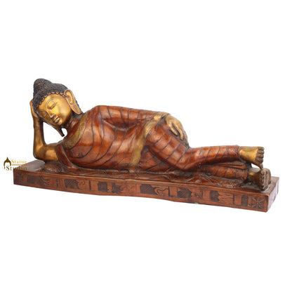 Indian Handicraft Big Sleeping Buddha Large Home Table Décor Gifting Idol 28" by vendor-unknown - Buddha (View 3)