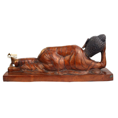 Indian Handicraft Big Sleeping Buddha Large Home Table Décor Gifting Idol 28" by vendor-unknown - Buddha (View 4)