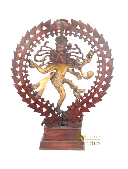 Beautiful Vastu Fangshui Home Office Decorative Dancing Shiva Nataraja Idol 17" by vendor-unknown - Hindu Gods (View 4)