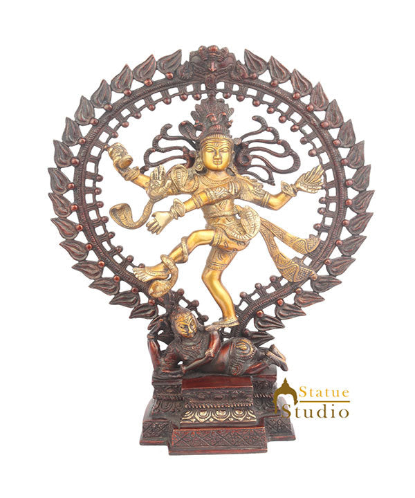 Beautiful Vastu Fangshui Home Office Decorative Dancing Shiva Nataraja Idol 17" - Eco-friendly - Sama Homes