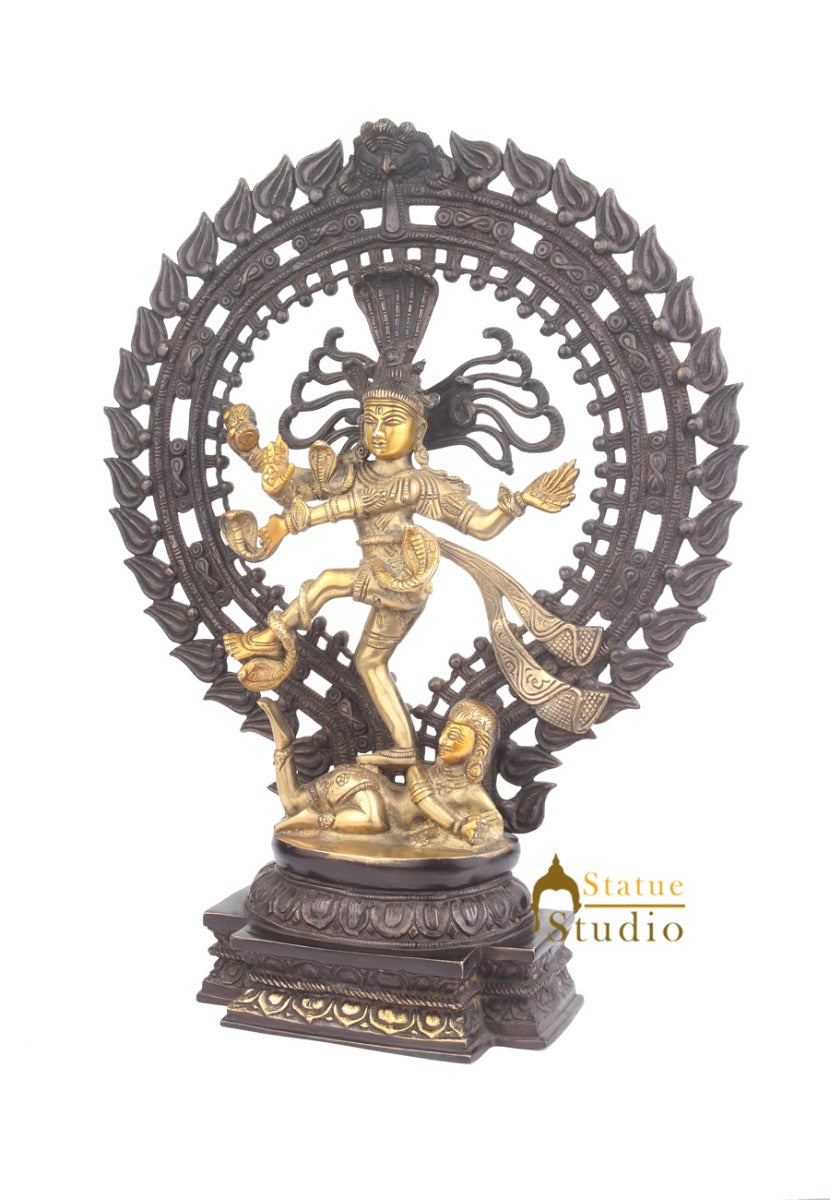Vastu Fangshui Home Office Decorative Dancing Shiva Nataraja Large Idol 20" - Image 3