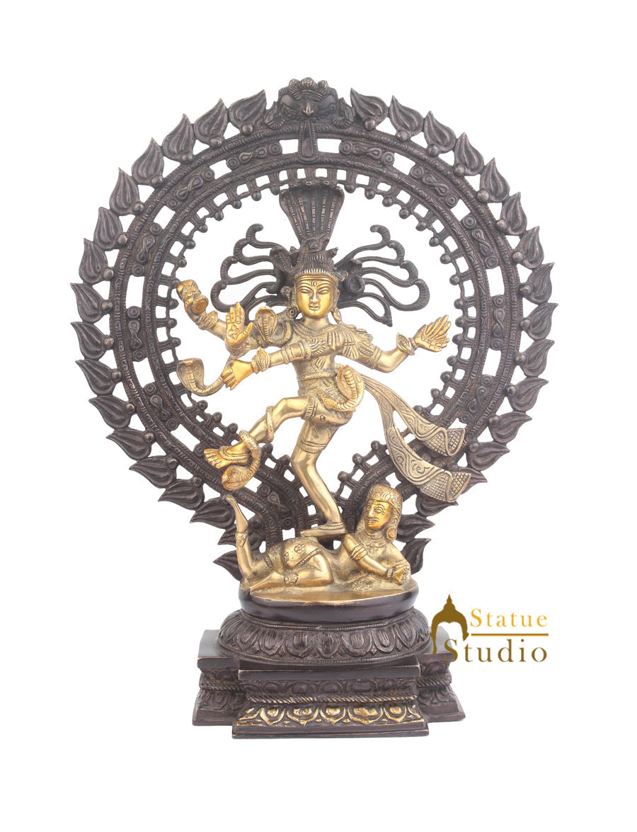 Vastu Fangshui Home Office Decorative Dancing Shiva Nataraja Large Idol 20" - Image 2