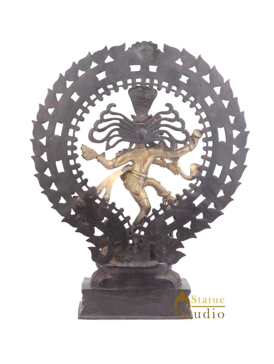 Vastu Fangshui Home Office Decorative Dancing Shiva Nataraja Large Idol 20"