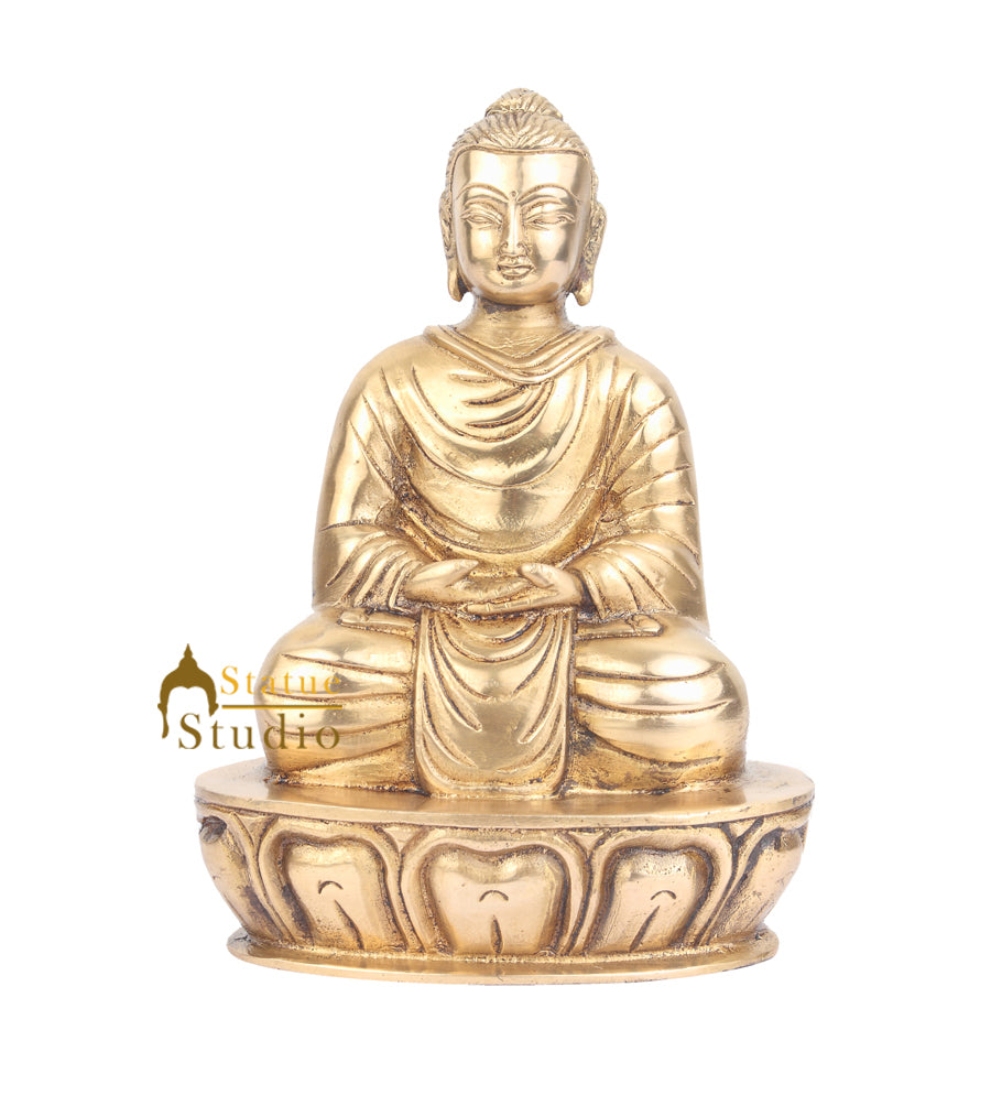 Japanese Buddhist Deity Gautam Buddha Occassional Gifting Showpiece 8" - Image 2