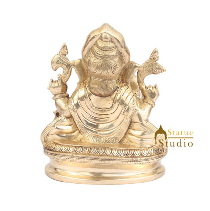 Indian Hindu God Ganpati Murti Lord Ganesha Statue For Sale Lucky Success 8" by vendor-unknown - Hindu Gods (View 4)