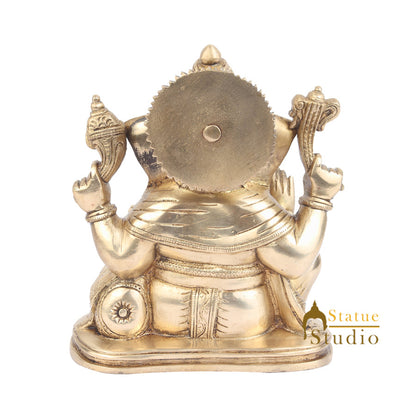 Indian Hindu God Ganpati Murti Lord Ganesha Vastu FengShui Gifting Souvenier 8" by vendor-unknown - Hindu Gods (View 5)