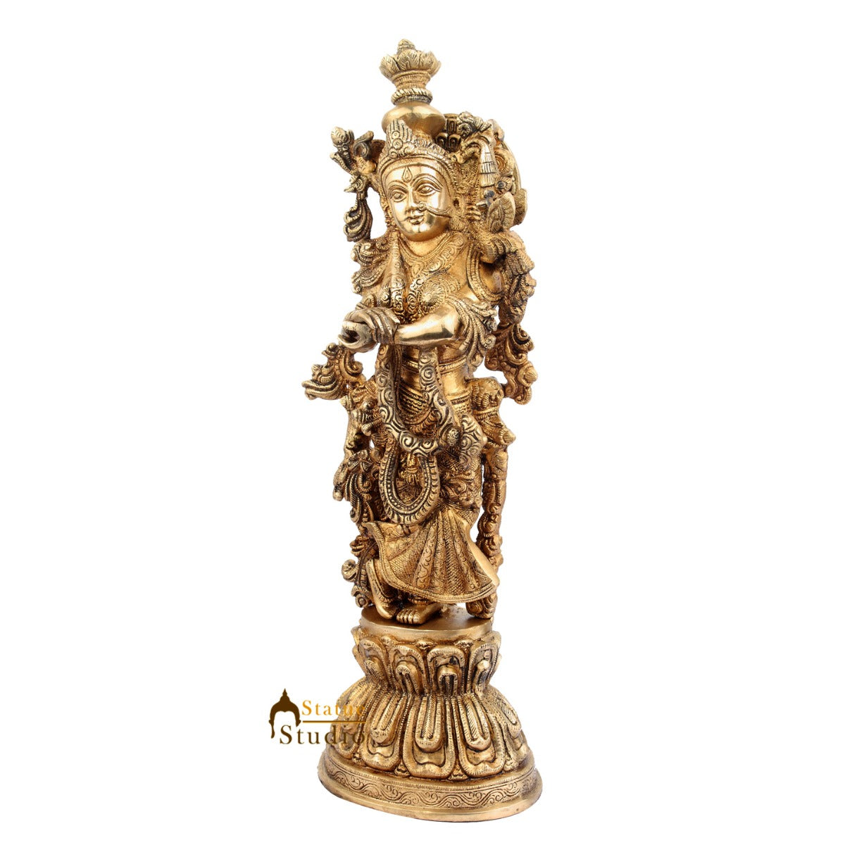 Large Size Hindu Deity Goddess Radha Idol Home Décor Statue For Sale 21"
