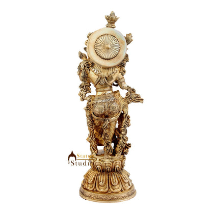 Large Size Hindu Deity Goddess Radha Idol Home Décor Statue For Sale 21" by vendor-unknown - Hindu Gods (View 4)